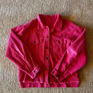 Vibrant Pink Corduroy Jacket